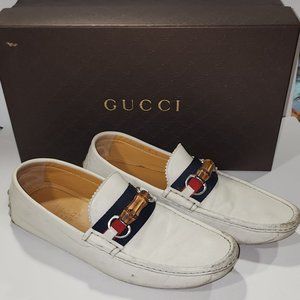 Gucci White Loafers